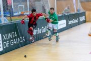 El jugador del Reus Deportiu, Martí Casas, durant un dels partits contra el Liceo en aquest play-off de l’OK Lliga.