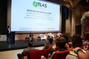 El rector de la URV durant la sessió inaugural del congrés ATLAS a Vila-seca.