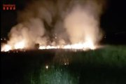 Imatge d'un dels incendis d'aquesta matinada