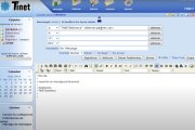 Captura de pantalla del servei de correu electrònic de Tinet de fa més d’una dècada.
