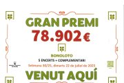 La persona premiada ha encertat els cinc números i el complementari.
