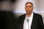 Imatge d'arxiu del president d'ERC, Oriol Junqueras, en roda de premsa