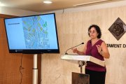 La regidora de Seguretat Ciutadana i Convivència, Dolors Vázquez, explicant els canvis.