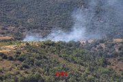Imatge de l'incendi a Vilanova de Prades