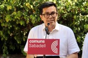 El secretari primer de la Mesa del Congrés i diputat dels Comuns, Gerardo Pisarello, a Sabadell