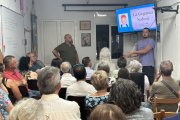 Acte de presentació de la nova geganta al local de l’Associació de Veïns el Santuari del barri de les Clarisses