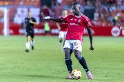 El davanter del Nàstic Cedric Omoigui.