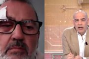 Un instant de Juan explicant l'agressió al presentador del programa 'En boca de todos', Nacho Abad.