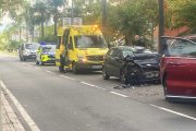 Imatge de dos dels vehicles sinistrats.