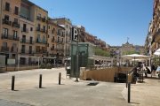 Imatge d’arxiu de l’entrada de l’aparcament de la plaça de la Font, que compta amb 284 places d’estacionament.