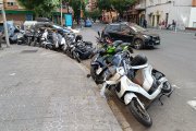 Imatge de les motos afectades pls actes de vandalisme aquesta matinada