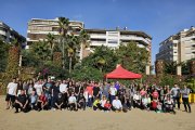 Imatge de grup dels participants de la Caminada Solidària per la Salut Mental