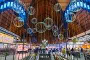 Imatge d'arxiu des llums nadalenques al Mercat Central de Tarragona