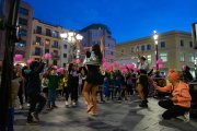 Imatge de la festa infantil a la plaça Corsini