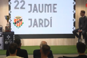 El moment de l'anunci de la convocatòria de Jaume Jardí.