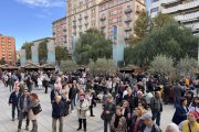 La plaça Llibertat ha estat l'escenari de la 28a edició de la Fira de l'Oli Nou