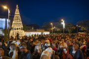 Imatge de l'acte d'encesa de les llums de la Canonja de l'any passat.