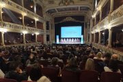 Fotografia de l'acte de celebració del 20è aniversari de l'IISPV al Teatre Bartrina.