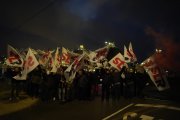 Imatge de la protesta a les portes d'ERCROS Vila-seca.