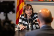 La portaveu del Govern i consellera de Territori, Sílvia Paneque, durant una entrevista amb l'ACN.