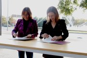 L'alcaldessa de Reus, Sandra Guaita, i la consellera de Territori, Sílvia Paneque