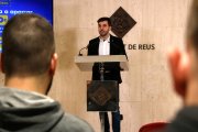 Daniel Marcos, president de Reus Mobilitat i Serveis, durant la roda de premsa