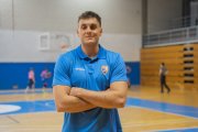 El pívot tarragoní David Loras abans d'un entrenament amb el CB Tarragona.