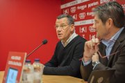 El secretari tècnic Sergi Parés i el president executiu Lluís Fàbregas.