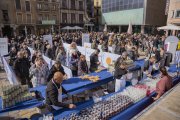 Imatge de l'experiència gastronòmica celebrada aquest diumenge a la plaça del Mercadal de Reus.