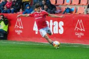 El jugador del Nàstic Ander Zoilo durant un duel disputat al Nou Estadi Costa Daurada.