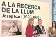 La inauguració de l’exposició va comptar amb Sílvia Icart, filla de l’artista.