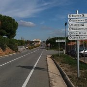 La zona on es construirà una nova rotonda per millorar l'accés a Vinyols i els Arcs.