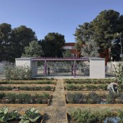 Imatge virtual del projecte d'horts urbans del carrer d'Astorga.