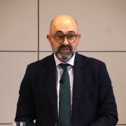 Pedro Marco de la Peña, president d'Adif, en roda de premsa