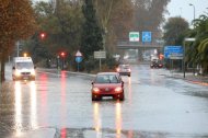 Imatge d'arxiu d'un episodi de pluja a Tarragona.