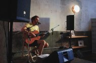 Imatge del músic mallorquí Miquel Serra, que va oferir un concert en el nou espai.