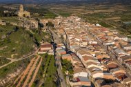Imagen aérea de Corbera d'Ebre.