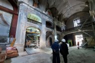 Visita a les obres de la segona fase de la rehabilitació de l'antiga església de Sant Francesc.