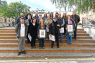 Els participants, organitzadors i membres del jurat del IV Concurs popular de fricandó de Riudoms