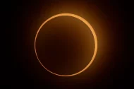 Imagen de archivo de un eclipse solar.