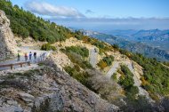 Imagen de un ascenso en bicicleta al Mont Caro.