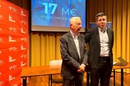 El gerent del CAT, Josep Xavier Pujol i el president Marc Brunet en la presentació del balanç de 2025.