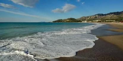 Platja de l'Arenal de l'Hospitalet de l'Infant.