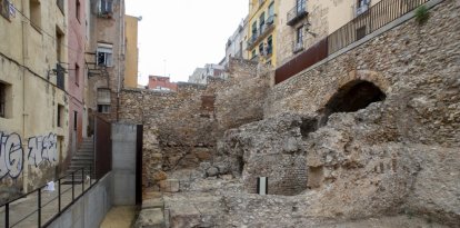 Imatge d’arxiu de les voltes del Circ romà de Tarragona, a la plaça dels Sedassos de la Part Alta.