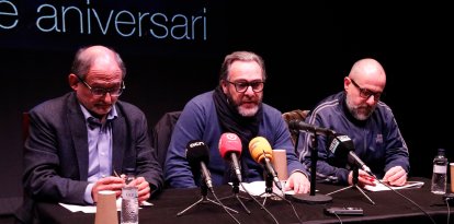 Imatge d'arxiu de Joseo Margalef, Daniel Recasens i Francesc Cerro-Ferran