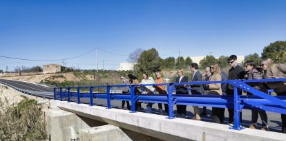 El projecte ha inclòs l’eixamplament del pont sobre el torrent del Caus