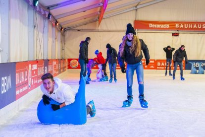 Imagen de la pista de hielo