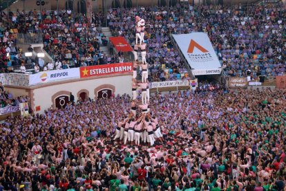 El 3 de 9 amb folre carregat pels Xiquets de Tarragona.