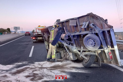 Imatge de l'actuació dels Bombers.