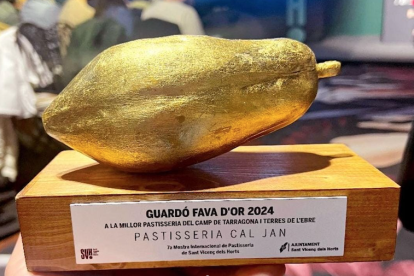 La Fava d'Or atorgada a diferents pastisseries de Catalunya.